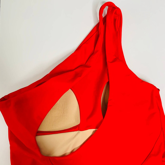 Summersalt Red One-Shoulder Swim One Piece - Picture 8 of 16